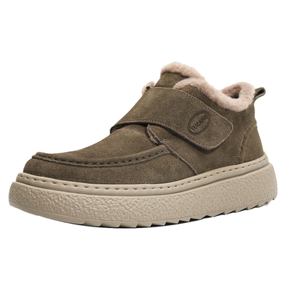 磨砂皮复古保暖大棉靴