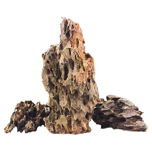 鱼缸造景石假山多孔松皮石青龙石天然大块原石生水态草缸摆件成品