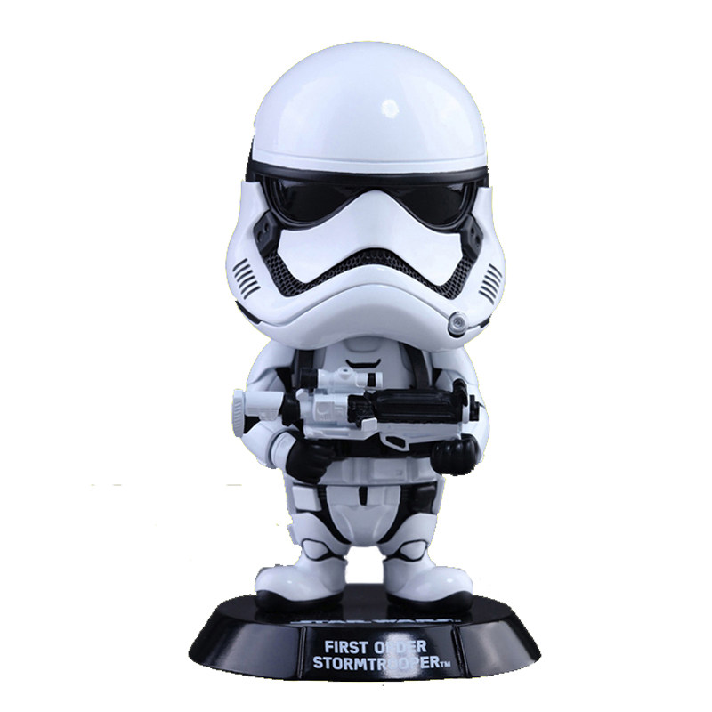 星球大战Star Wars Q版黑武士白色风暴兵HT手办模型公仔汽车摆件