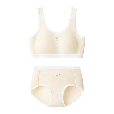 红豆少女发育期透气防凸点内衣