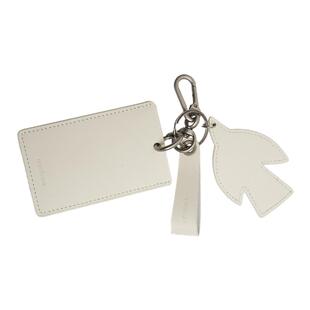 AWT 鸽子形状皮革装饰卡包便捷钥匙扣