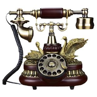 仿古电话机欧式老式创意复古电话机古董工艺家用固定座机比翼双飞