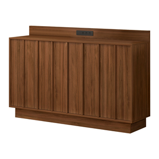 中古风实木餐边柜靠墙一体骨骼线斗柜落地茶水柜厨房置物柜9G405