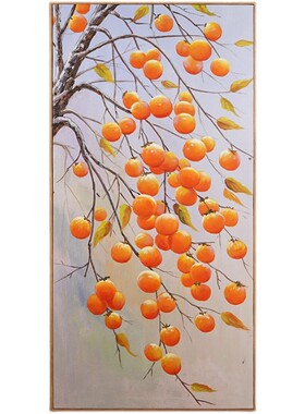 纯手绘油画装饰画挂画背景墙玄关