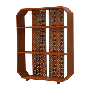 中式小型桌面博古架展示架壁挂墙上紫砂壶茶具收纳架多宝阁置物架