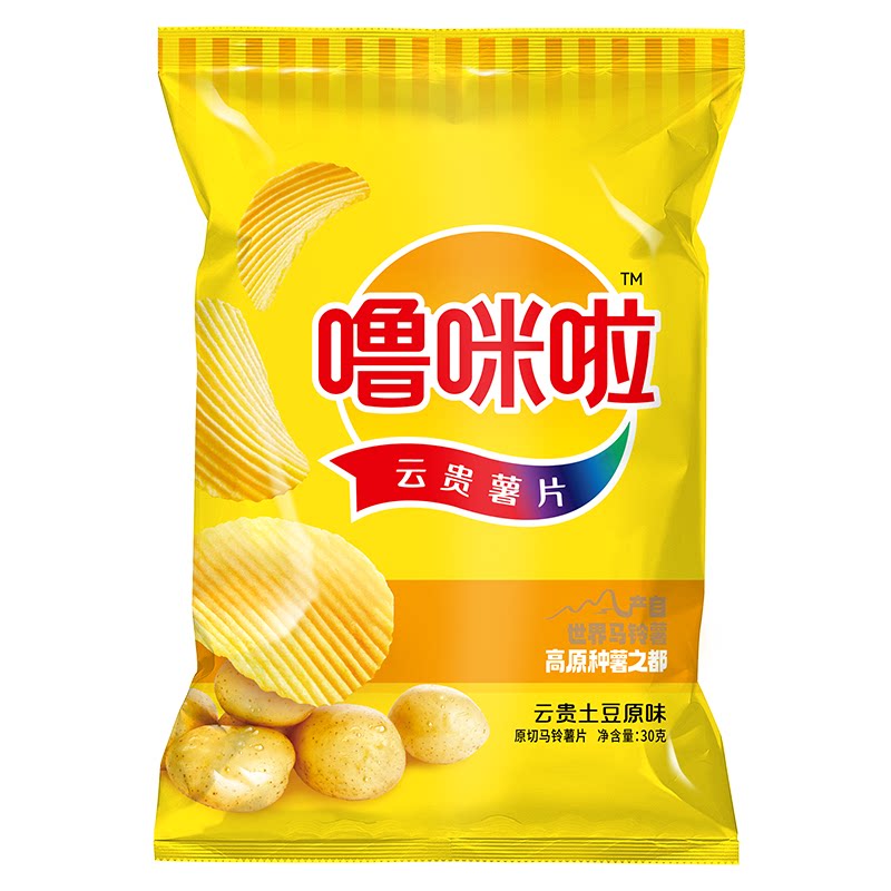 噜咪啦云贵特产薯片原切鲜切香脆薯片