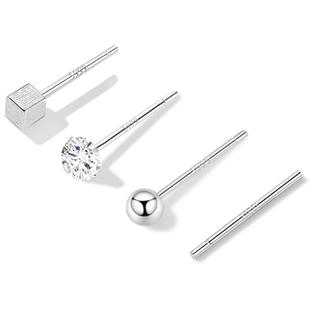 999纯银养耳洞耳钉女养耳棒睡觉免摘耳针耳骨钉小耳环防堵针耳饰