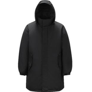 防护外套|森马羽绒服男中长款2024冬季三防连帽外套纯色oversize