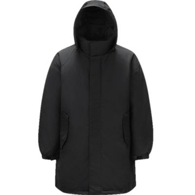 森马连帽外套三防中长款羽绒服男