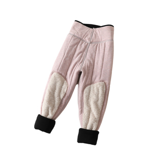 儿童保暖裤子校服神器冬季内搭小学生加厚棉裤男女童羊毛打底绒裤