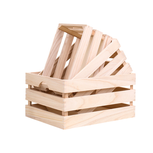 实木木箱复古收纳木条箱超市陈列道具木框箱装饰木箱子长方形木筐