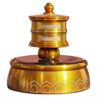 车载太阳能蓄能转轮室内家用电动转筒车内装饰摆件转桶无需电池