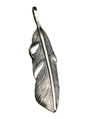 银创高桥吾郎HorizonBlue扭曲小羽毛吊坠925纯银蓝色地平线HB银饰