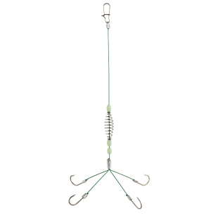 二代鲢鳙钩三叉马四叉马一体式花白鲢专用钩手竿钓组锚钓结合鱼钩