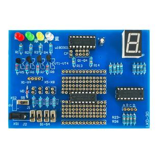 伍陆电子自制数字集成电路实验板套件焊接教学实训DIY制作散件