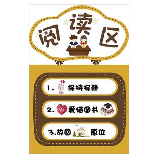 幼儿园区角牌区域规则儿童约定守则进区标识贴纸活动布置装饰墙贴