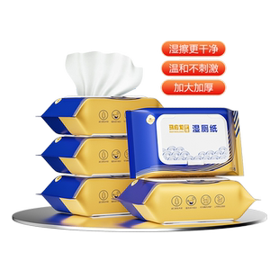 马应龙小蓝湿厕纸可冲散私处湿手纸男女士可用卫生湿巾擦囤货装