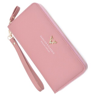 2026女士长款钱包新多卡位爆时尚单双拉链送妈妈装手机抓拿零皮夹