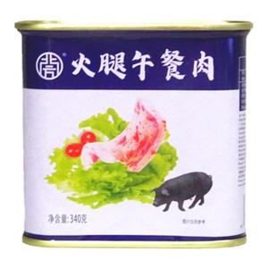 北方火腿午餐肉340g原味火锅麻辣烫冒菜食材冷锅兔整箱24罐包邮