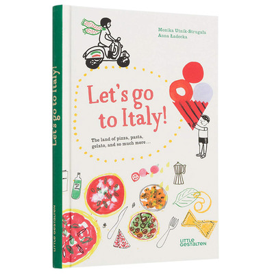 【现货】一起去意大利吧！英文儿童绘本交通工具城市人文进口原版外版书精装Let‘s Go to Italy!Monika Utnik-StrugalaLittle G