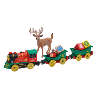 电动小火车头可坐人磁性兼容HAPE儿童木质轨道积木玩具男孩礼物