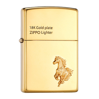 zippo正品打火机骏马迎风