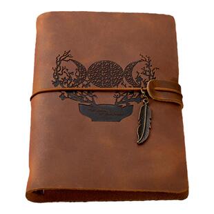 暗影书手账本 小牛皮活页Book Of Shadow笔记威卡三相月文艺复古