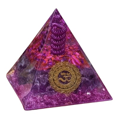 新中式紫水晶金字塔摆件