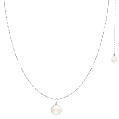 HEFANG何方珠宝纽扣珍珠长项链