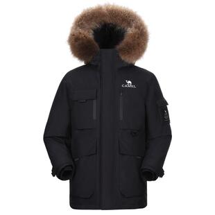 【三防体】骆驼户外工装羽绒服冬男女防水防油防污冲锋衣外套