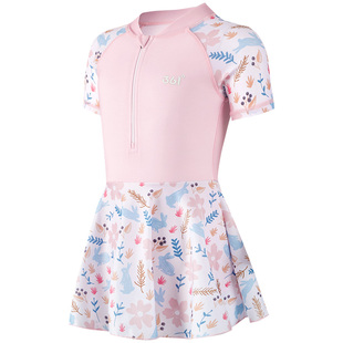 361儿童泳衣女孩秋冬季防寒保暖游泳衣中小童泡温泉女童连体泳衣