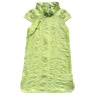 儿童旗袍新款春夏季女童民国风古风汉服新中式短袖唐装洋气连衣裙