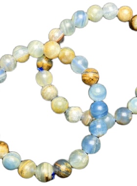 天然蓝安力士手串蓝纹石