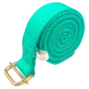 艾扬格瑜伽伸展带纯棉铜扣专业瑜伽器材拉伸力带瑜伽绳瑜伽辅助带