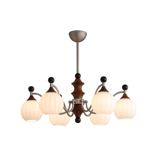 竹节法式中古风2026新中式客厅吊灯全屋新款复古主灯宋氏美学灯具