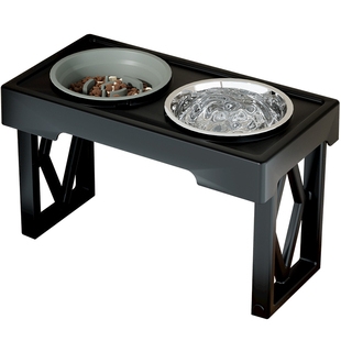 宠物碗不锈钢食盆狗狗碗宠物猫咪碗升降可调节双碗保护颈椎防打翻