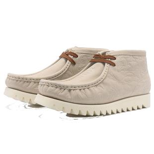 BAPE MANHUNT男鞋春夏压纹迷彩印系带袋鼠靴休闲鞋191028K