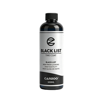TAC品牌卡佐CARZOO黑名单black list油性轮胎塑料封体剂 防水抗污