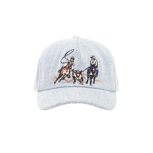 Stay Cool 鸭舌帽蓝色复古休闲牛仔单宁棒球帽REVOLVE小众新款