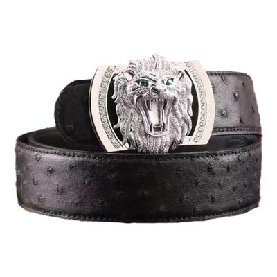 鸵鸟皮皮带莫仕顿鸵鸟皮商务