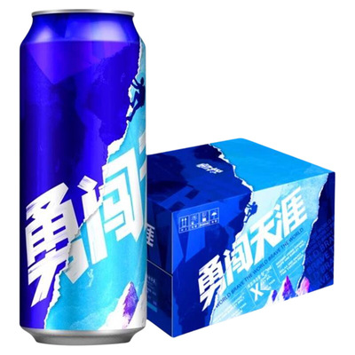 雪花snow啤酒8度勇闯天涯1000mlx6听商务聚会啤酒夜宵非原箱