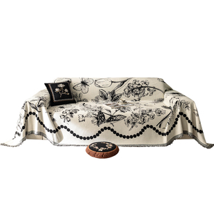 法式复古皮沙发专用套罩全包防滑2026新款四季通用雪尼尔沙发盖巾