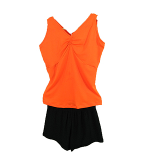 2026厂家拉丁舞艺术体操套装训练背心牛奶丝短裤练功服舞蹈服女童