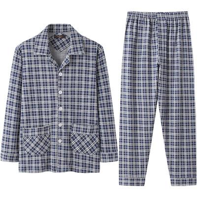 男士睡衣春秋纯棉长袖2025新款秋
