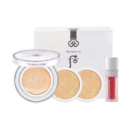 韩国whoo后拱辰享雪玉凝水分光气垫BB霜粉底液防晒遮瑕