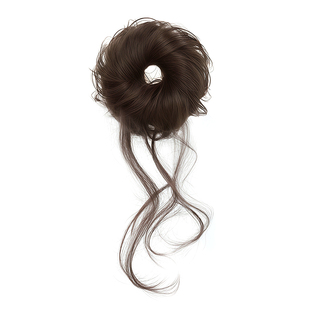 儿童龙须双丸子头假发古风花苞头假发包盘发神器可爱女童假发发圈