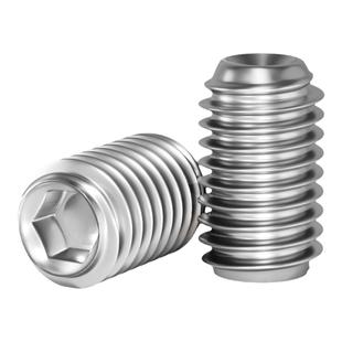 304不锈钢内六角凹端紧定螺丝钉无头机米顶丝M2M3M4M5M6M8M10M12