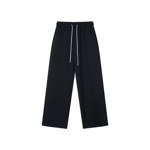 【时尚系列】Jamor加墨直筒松紧休闲裤卫裤系绳显瘦裤子2026春新