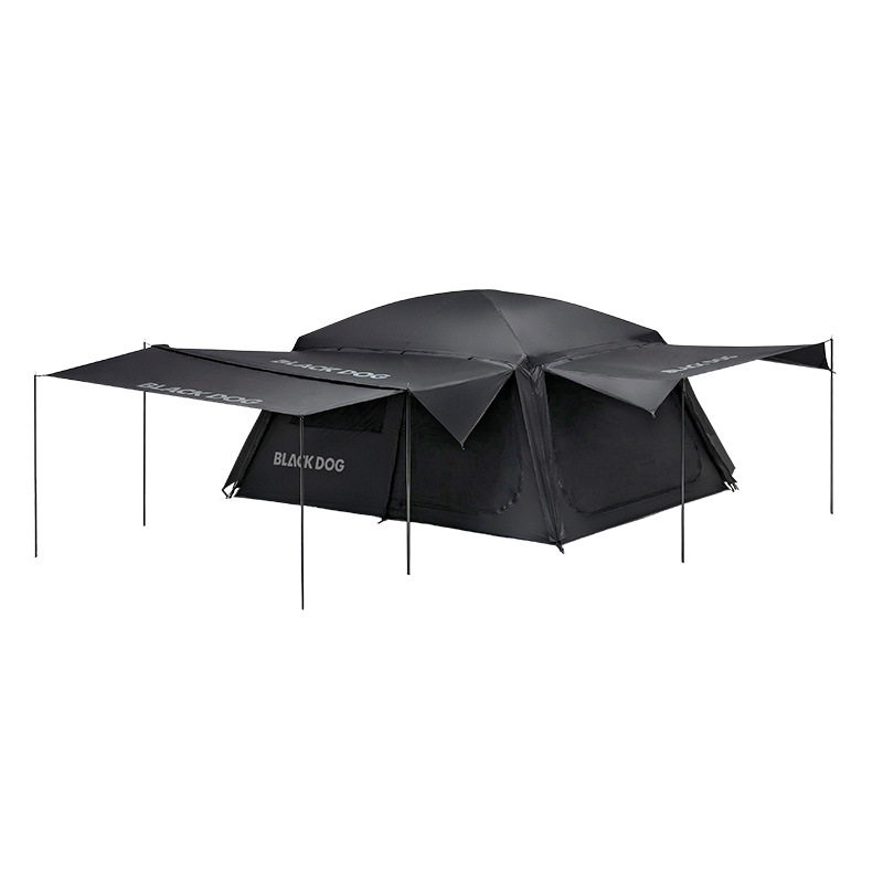 BLACKDOG黑狗露营帐篷户外野营过夜双层防雨黑胶防晒庇护屋脊帐