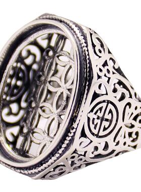 diy蜜蜡琥珀玉石镶嵌戒指空托